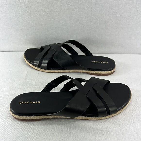 Cole Haan Florens Slide Sandle Black Leather size 9.5 - Picture 5 of 7